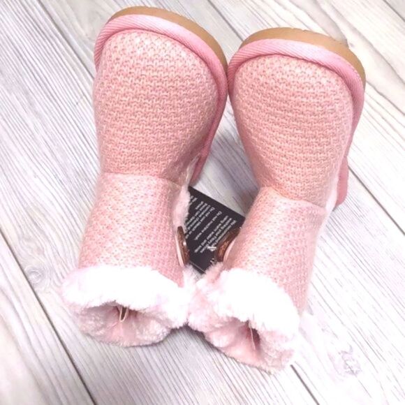 (77-3618)   Fitory Shoes Girls Knitted Snow Boots Sz 10 - Picture 4 of 8